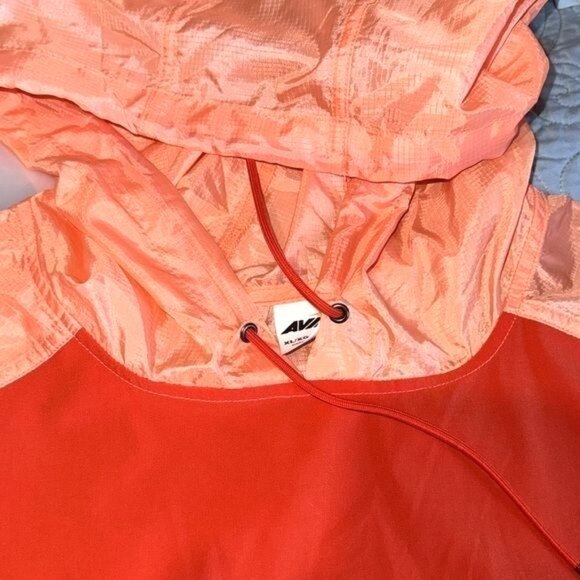 Avia Womens Sleeveless Hooded Top XL/XG 16-18 Red & Peach Nylon Polyester - Picture 2 of 7